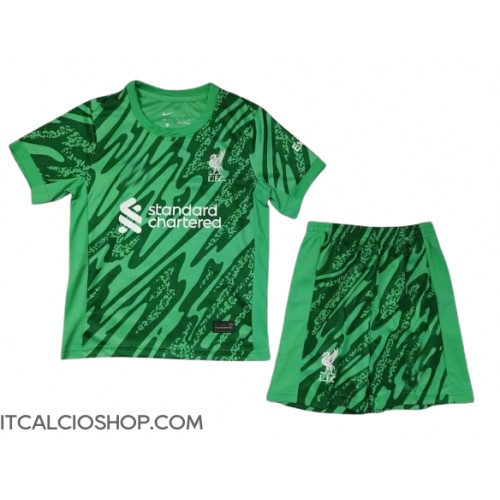 Liverpool Alisson Becker #1 Portiere Seconda Maglia Bambino 2024-25 Manica Corta (+ Pantaloni corti)